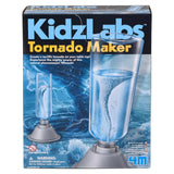 KidzLabs Tornado Maker STEAM toy by The Toy Network showing a clear plastic container with swirling tornado simulation inside.