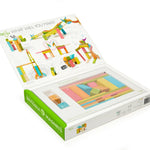 Tegu 24 Piece Magnetic Wooden Block Set: Tints - Toy Polloi