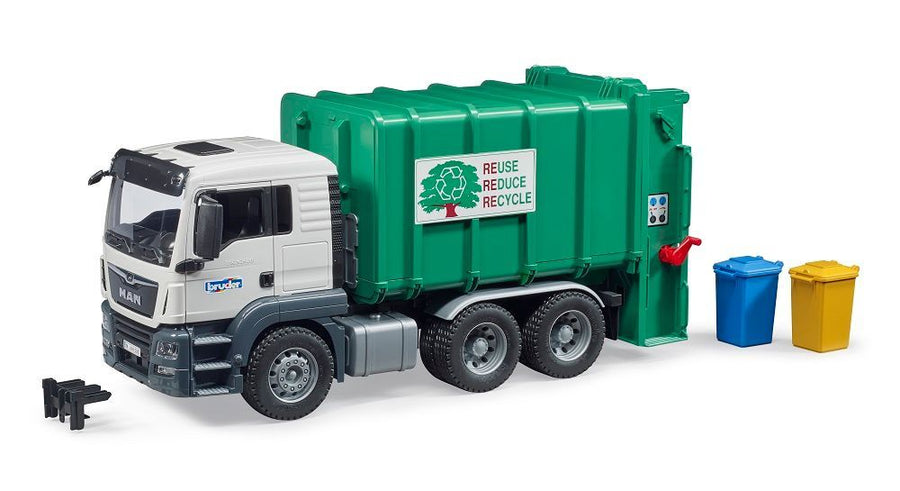 Rear Loading Garbage Truck - Toy Polloi