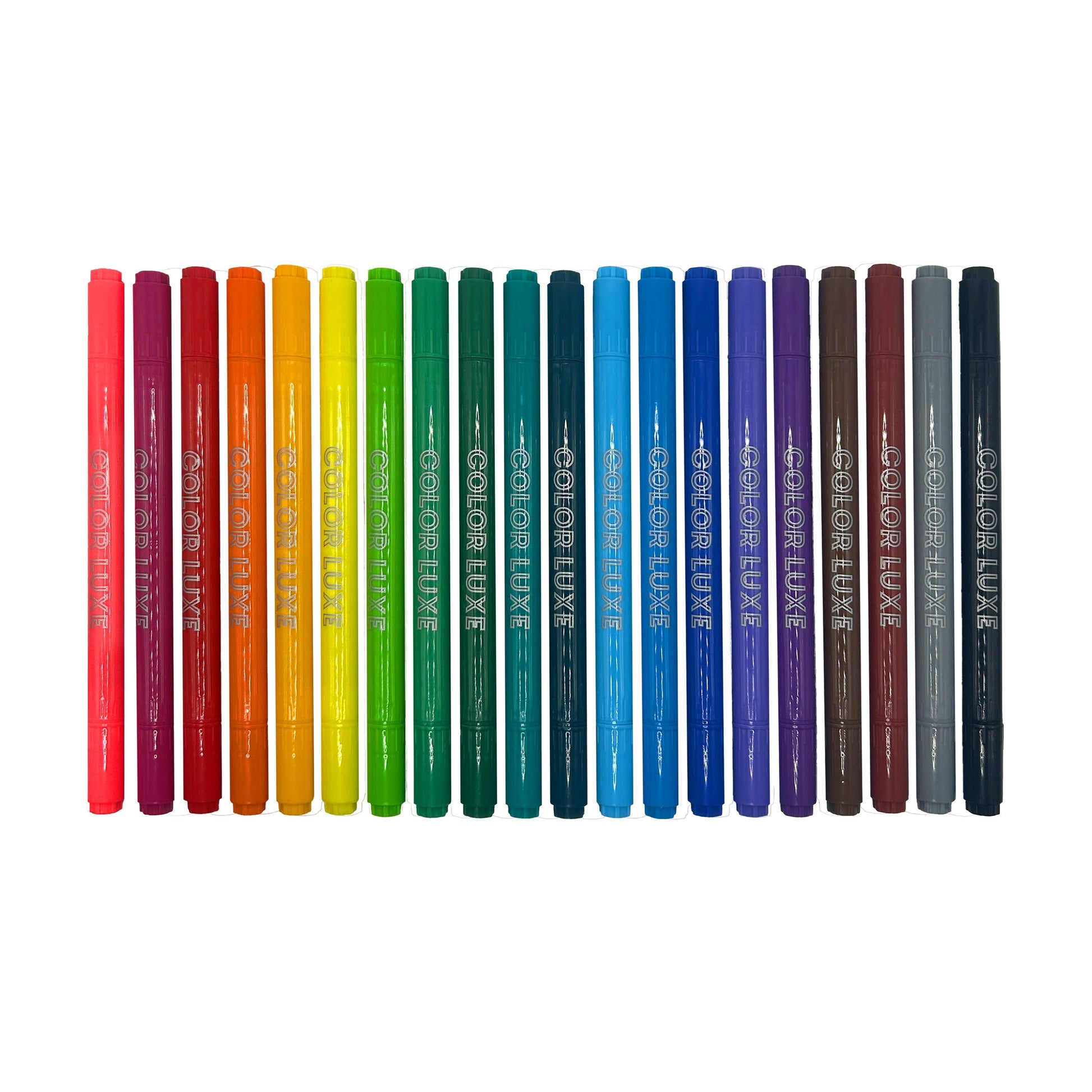 Color Luxe Double-Ended Markers (Set of 20) - Toy Polloi