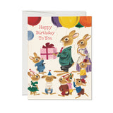 Richard Scarry Rabbit Party Card - Toy Polloi