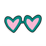 Heart Sunglasses Vinyl Sticker - Toy Polloi
