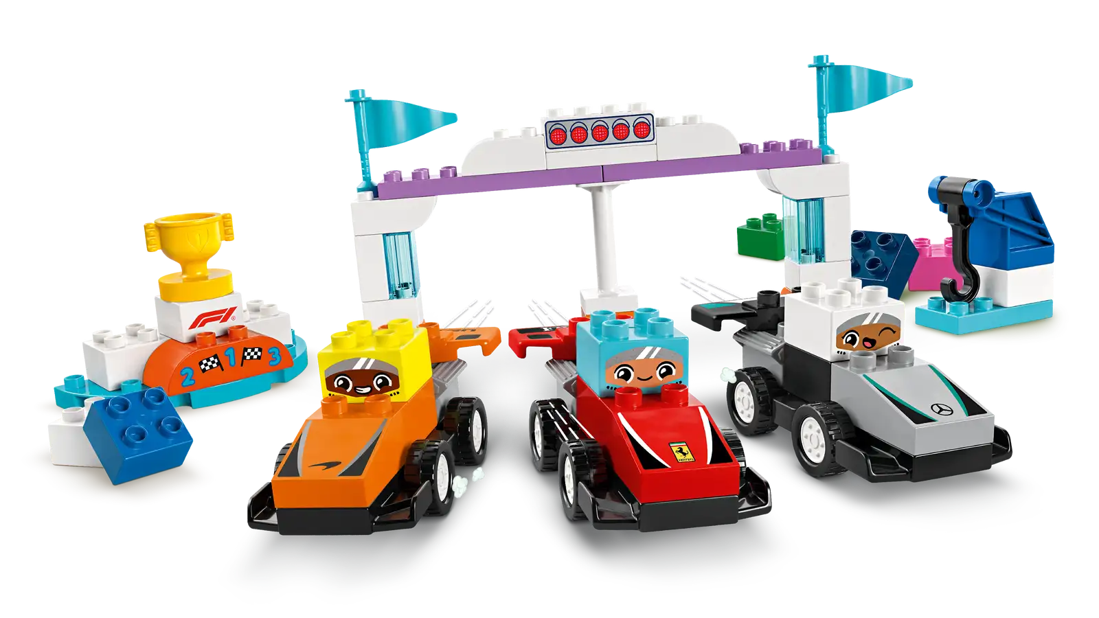 DUPLO F1 Team Race Cars & Drivers - Toy Polloi