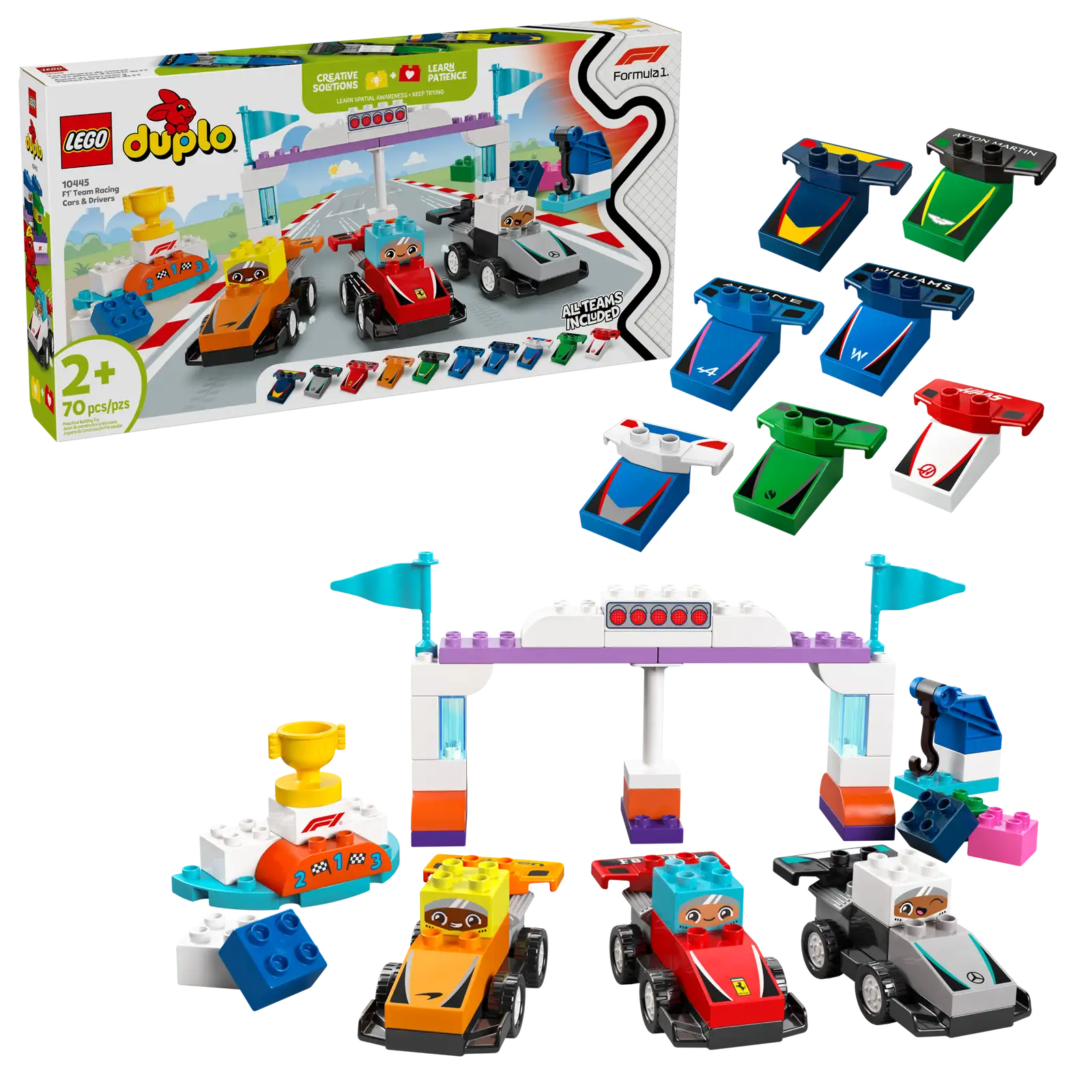 DUPLO F1 Team Race Cars & Drivers - Toy Polloi