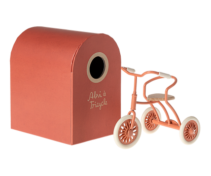 Maileg Tricycle in Coral Packaging