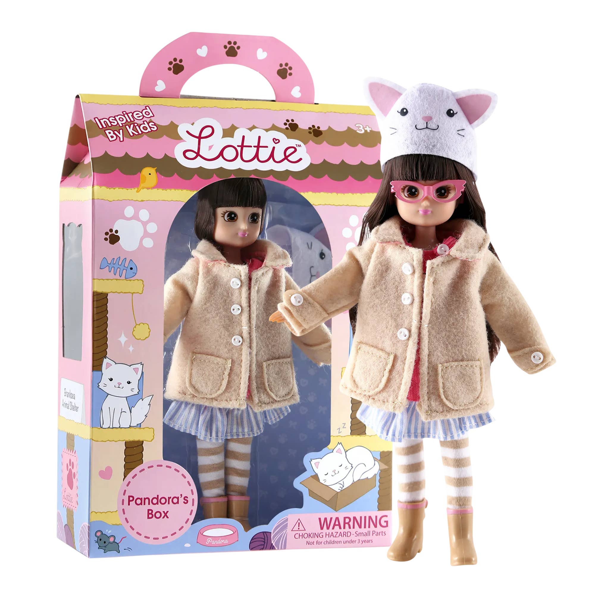 Lottie Doll Pandora's Box doll with detailed costume and accessories, part of the Lottie Dolls collection.