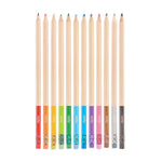 OOLY Erasable Colored Pencil Set for arts and crafts, featuring vibrant, erasable colored pencils arranged in a neat set.