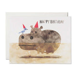 Bird and Hippo Birthday Card - Toy Polloi