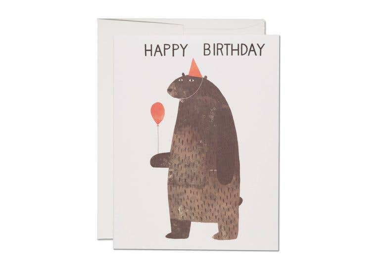 Party Bear Birthday Card - Toy Polloi