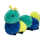 Blue caterpillar plush toy by Douglas Toys, soft and cuddly with detailed features, perfect for kids and plush toy collections.