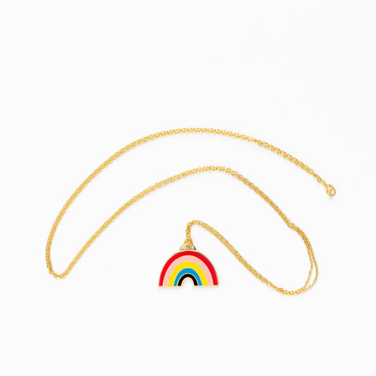 Rainbow Pendant Necklace