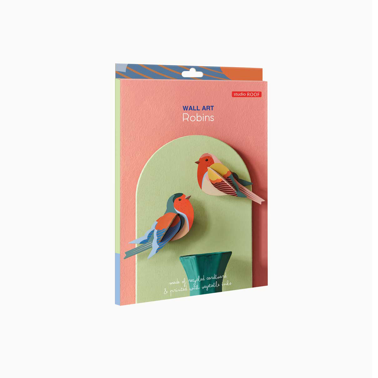 Colorful Garden Birds 3D Wall Art Kit by Studio Roof, featuring detailed bird designs for arts and crafts projects.