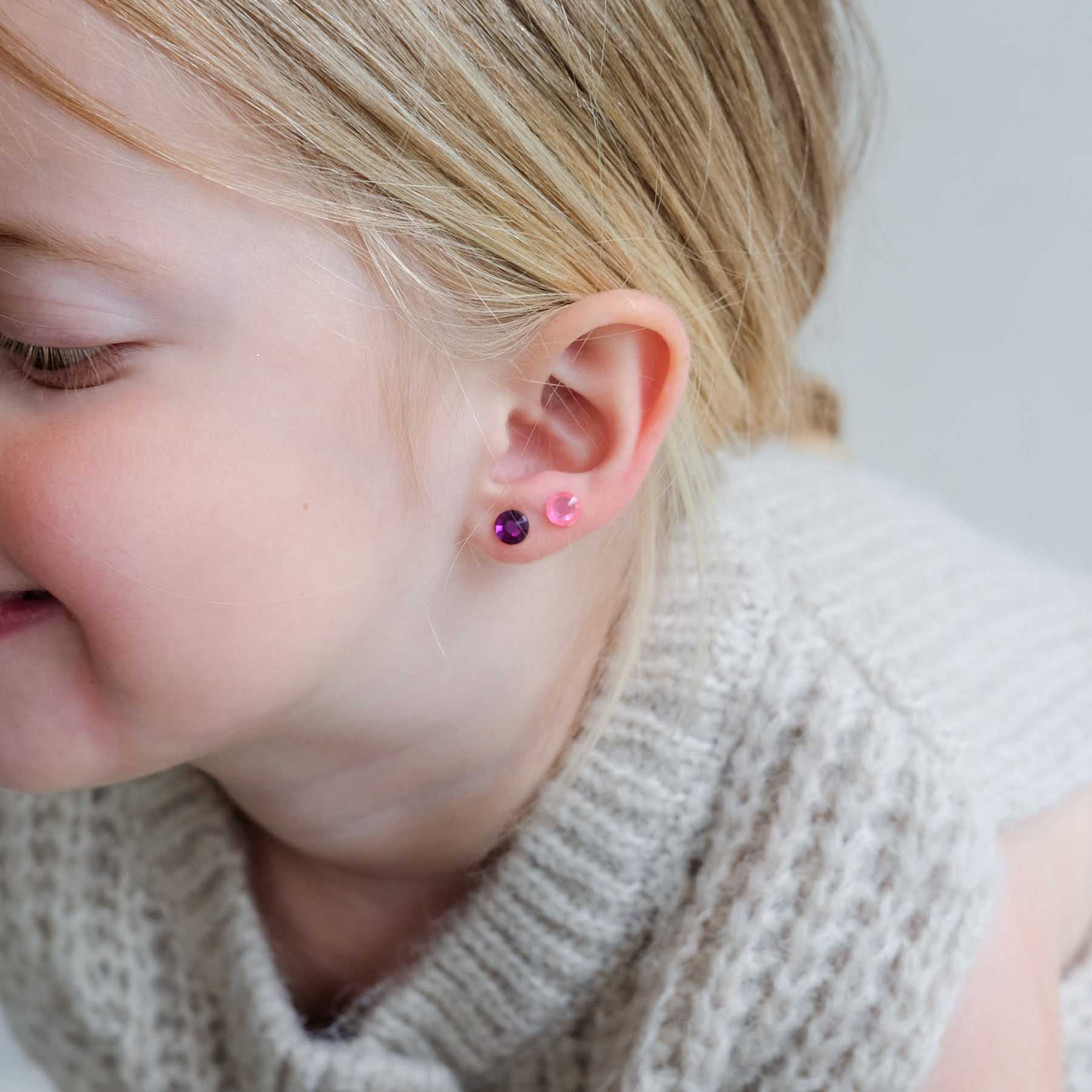 Bright Gem Stick-On Earrings by Mimi & Lula, sparkling colorful adhesive earrings for stylish accessory wear.