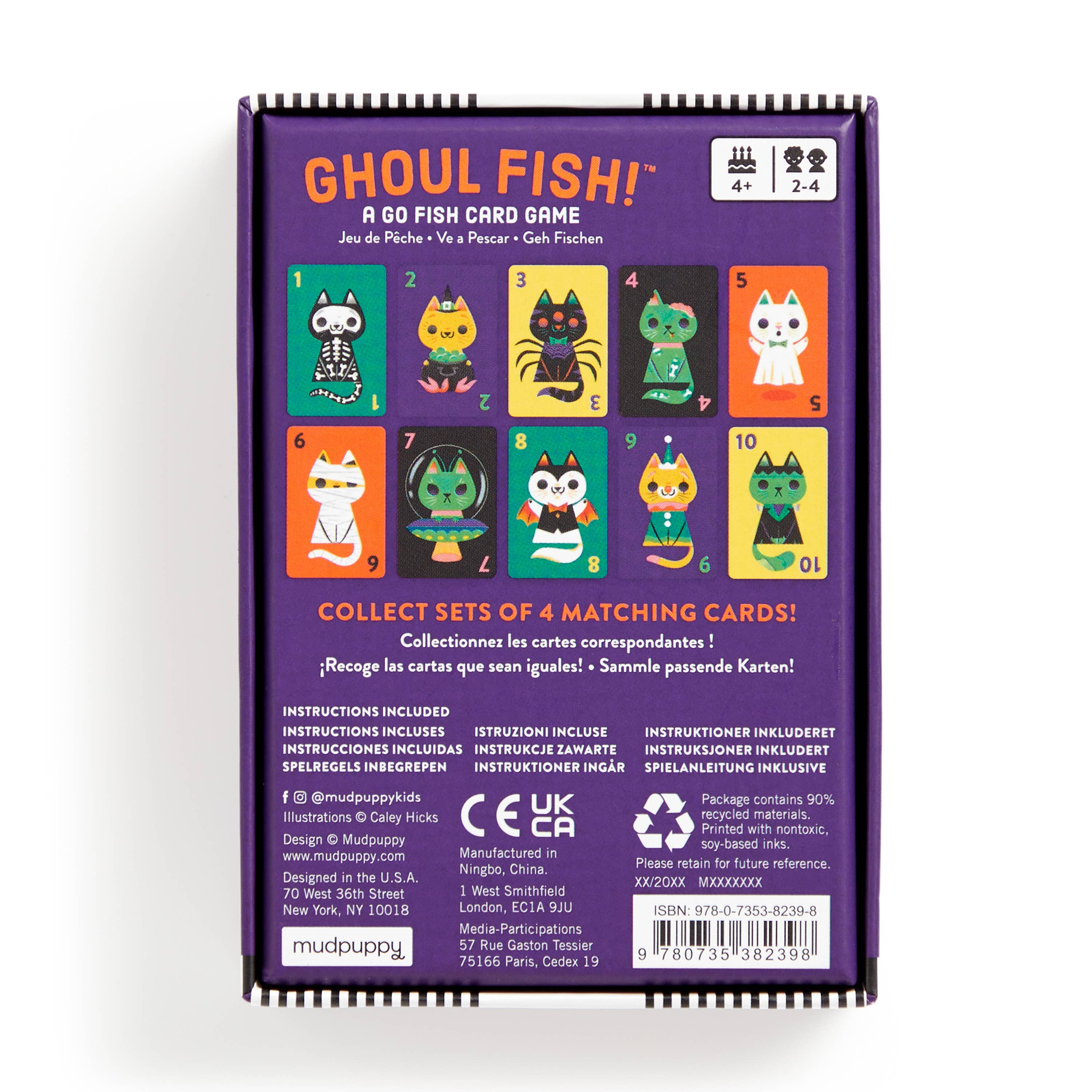 Ghoul Fish! card game from Chronicle Books featuring spooky fish illustrations for fun family entertainment.