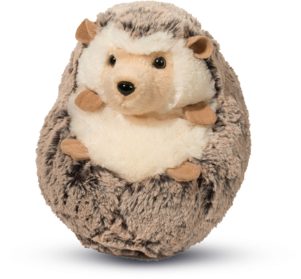 Soft Spunky Hedgehog plush toy by Douglas Toys featuring detailed fur and adorable face, perfect for cuddling and play.