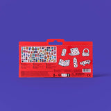 Colorful Super Market Sticker Set by OMY for arts and crafts, featuring various food, shopping, and grocery-themed stickers.