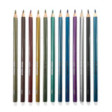 Color Sheen Metallic Colored Pencils - Set of 12 - Toy Polloi