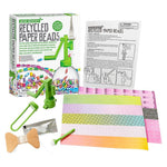 DIY Recycled Paper Beads Kit for arts and crafts by The Toy Network, with colorful paper beads and crafting tools visible.