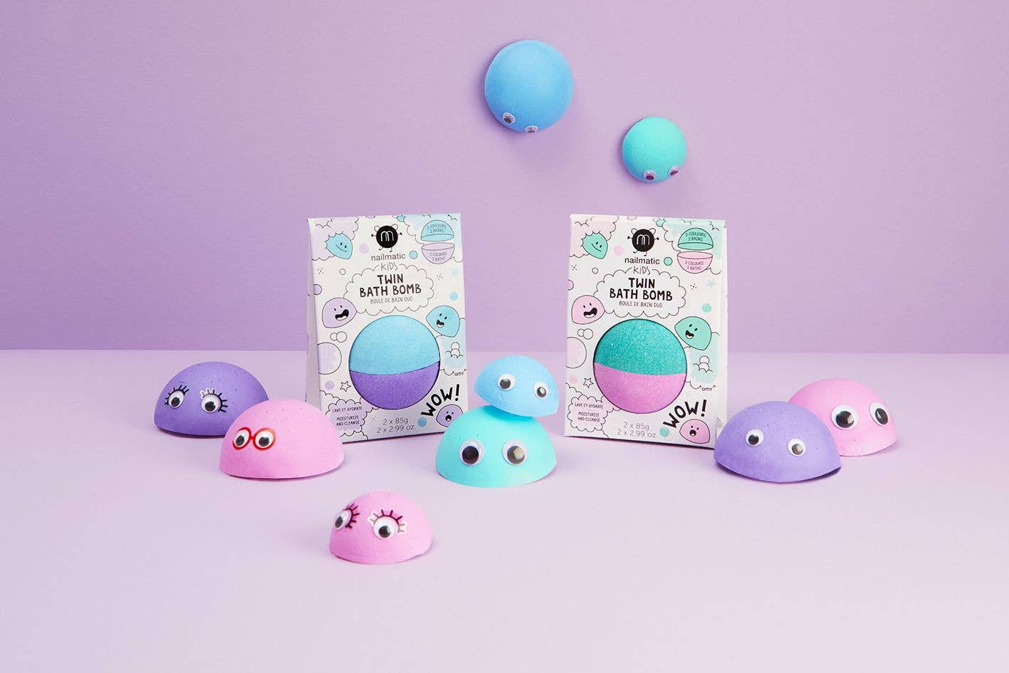 Twin bath bomb: Blue/Purple - Toy Polloi