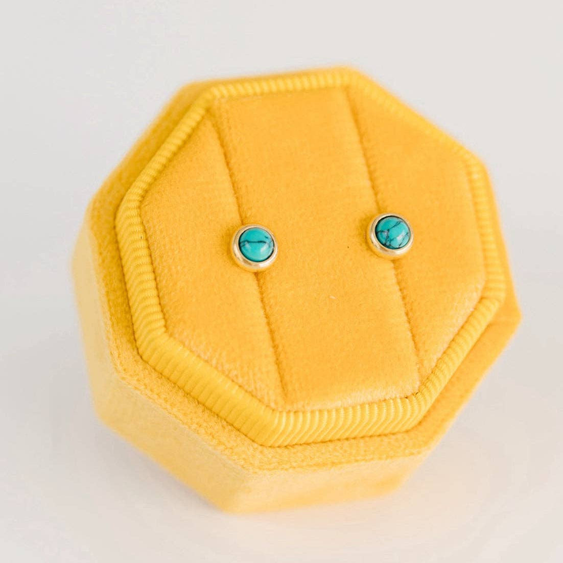 Turquoise Stud Earrings - Toy Polloi