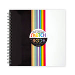 SNIFTY black and white sketchbook for arts and crafts, featuring blank pages for drawing and creative projects.
