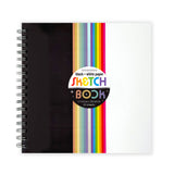 SNIFTY black and white sketchbook for arts and crafts, featuring blank pages for drawing and creative projects.