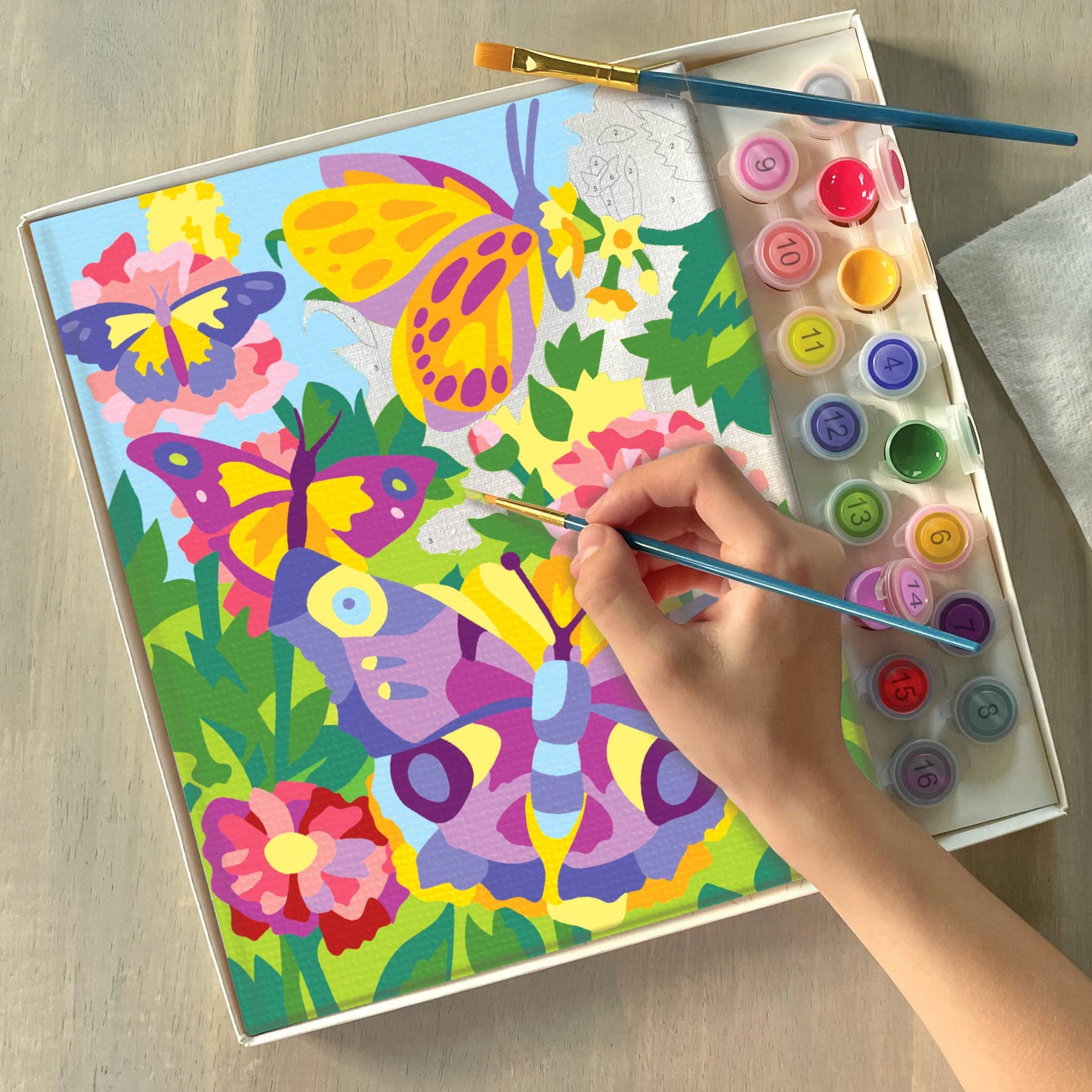 IHeartArt Paint By Numbers Butterflies + Blooms - Toy Polloi
