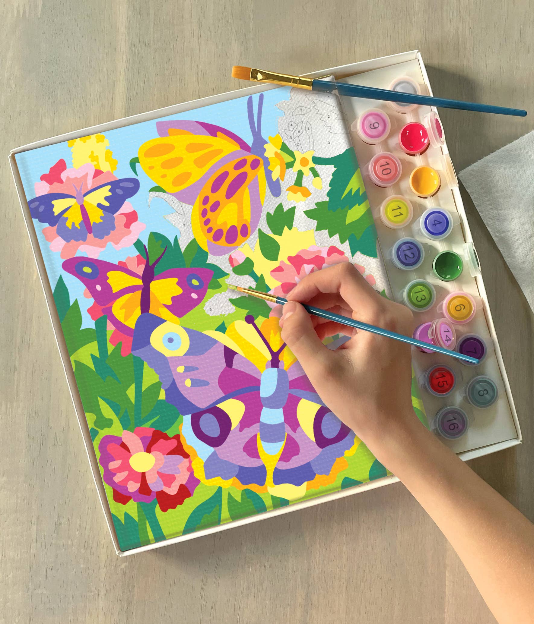 IHeartArt Paint By Numbers Butterflies + Blooms - Toy Polloi
