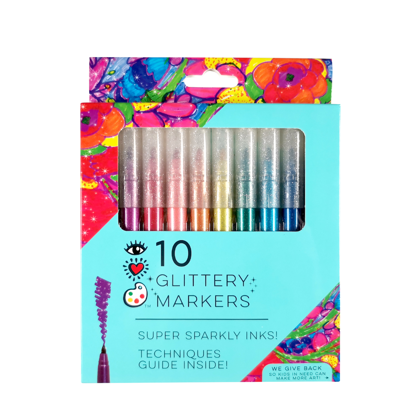 IHeartArt 10 Glittery Markers