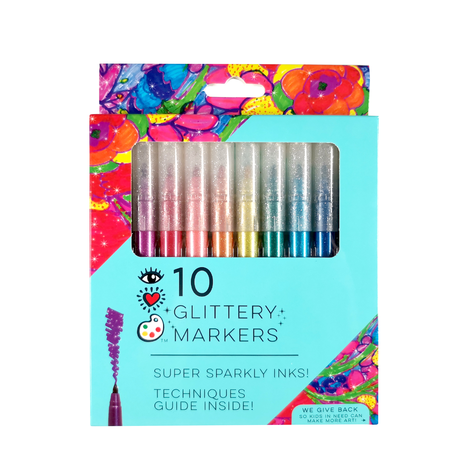 IHeartArt 10 Glittery Markers