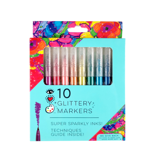 IHeartArt 10 Glittery Markers