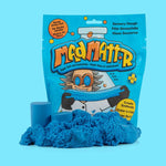 Mad Mattr Blue Quantum sensory toy pack featuring soft, moldable blue clay in a resealable container for tactile play and stress relief.