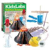 KidzLabs Kitchen Science Kit by The Toy Network featuring colorful science tools and ingredients for fun STEM experiments.