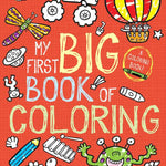 Children's arts and crafts book titled "My First Big Book of Coloring" by Simon & Schuster, featuring colorful pages for young kids.