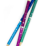 SNIFTY two-tone metallic colored pencils set for arts and crafts, featuring vibrant, shimmering pencils in various colors.
