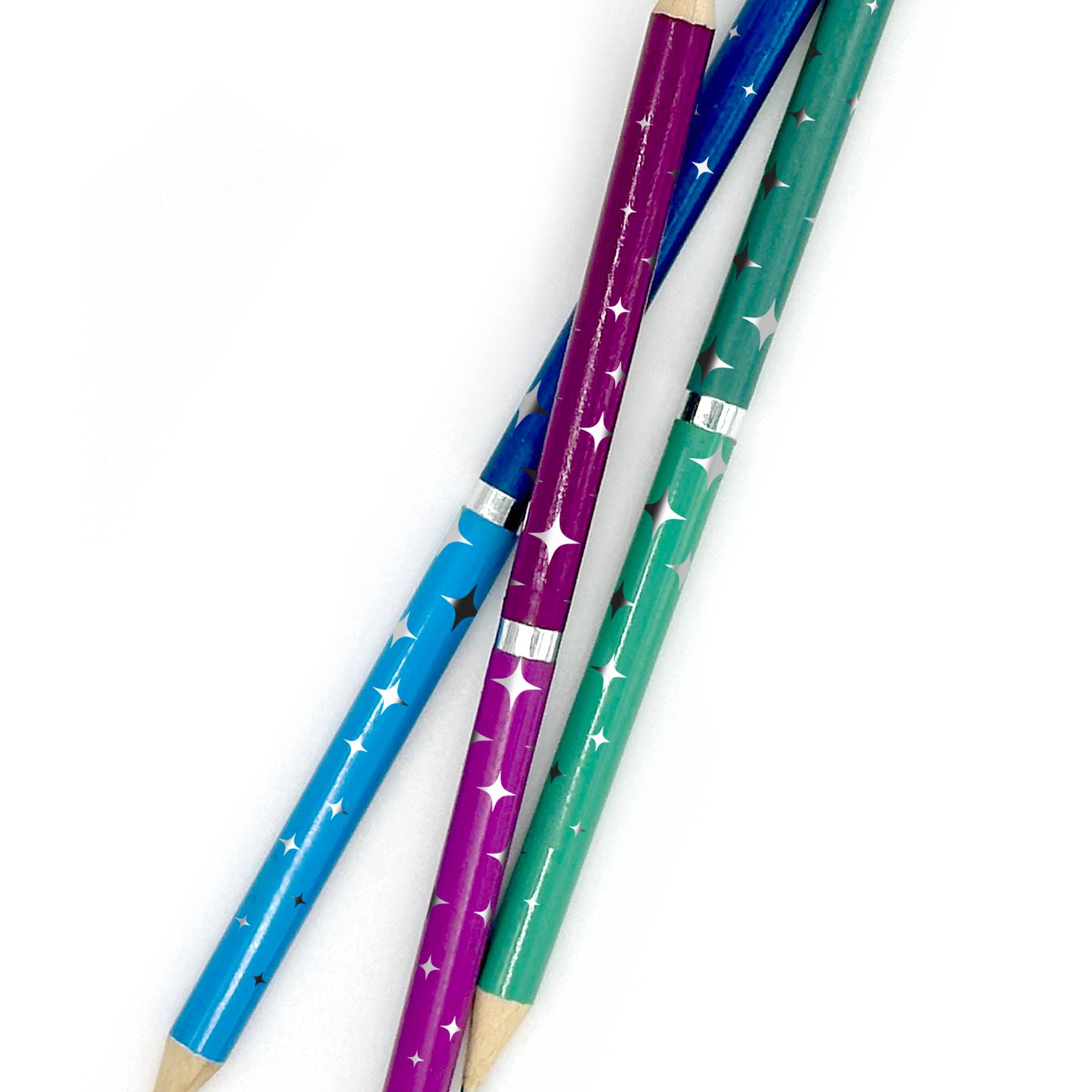 SNIFTY two-tone metallic colored pencils set for arts and crafts, featuring vibrant, shimmering pencils in various colors.