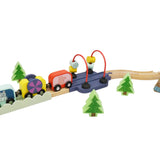 Jungle Theme Wooden Train Set