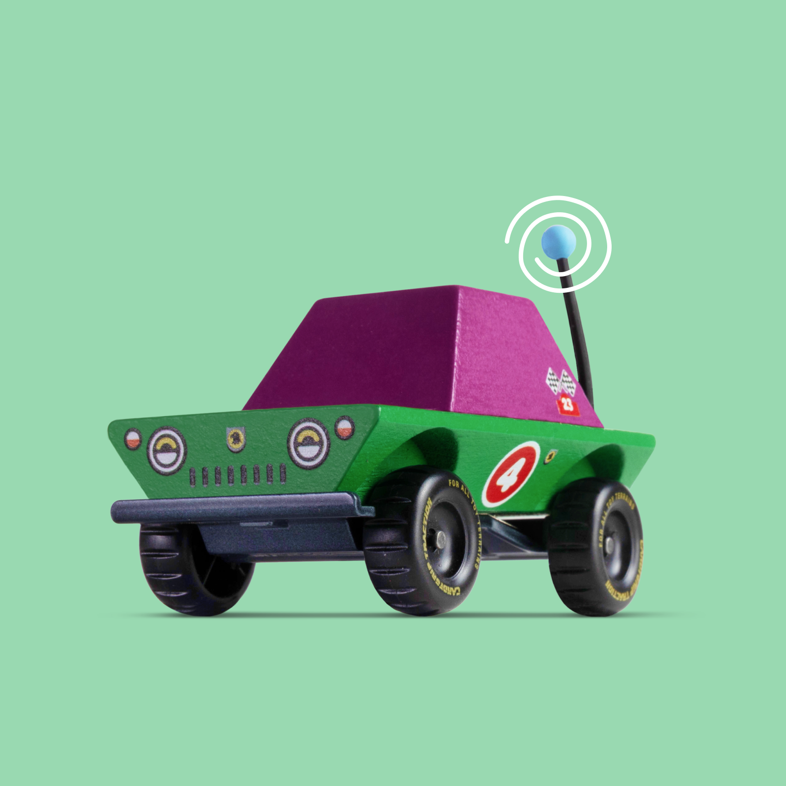 Candylab Toys DunDee TOONS™ Car, colorful toy vehicle from Cars and Trucks collection, featuring a playful, detailed design.