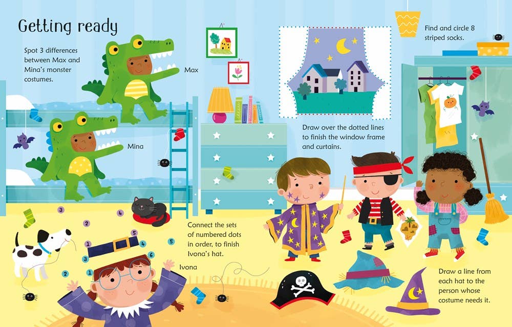 Wipe-Clean Halloween Activities