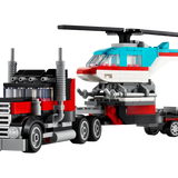 LEGO Creator 3-in-1 Flatbed Truck with Helicopter - Toy Polloi