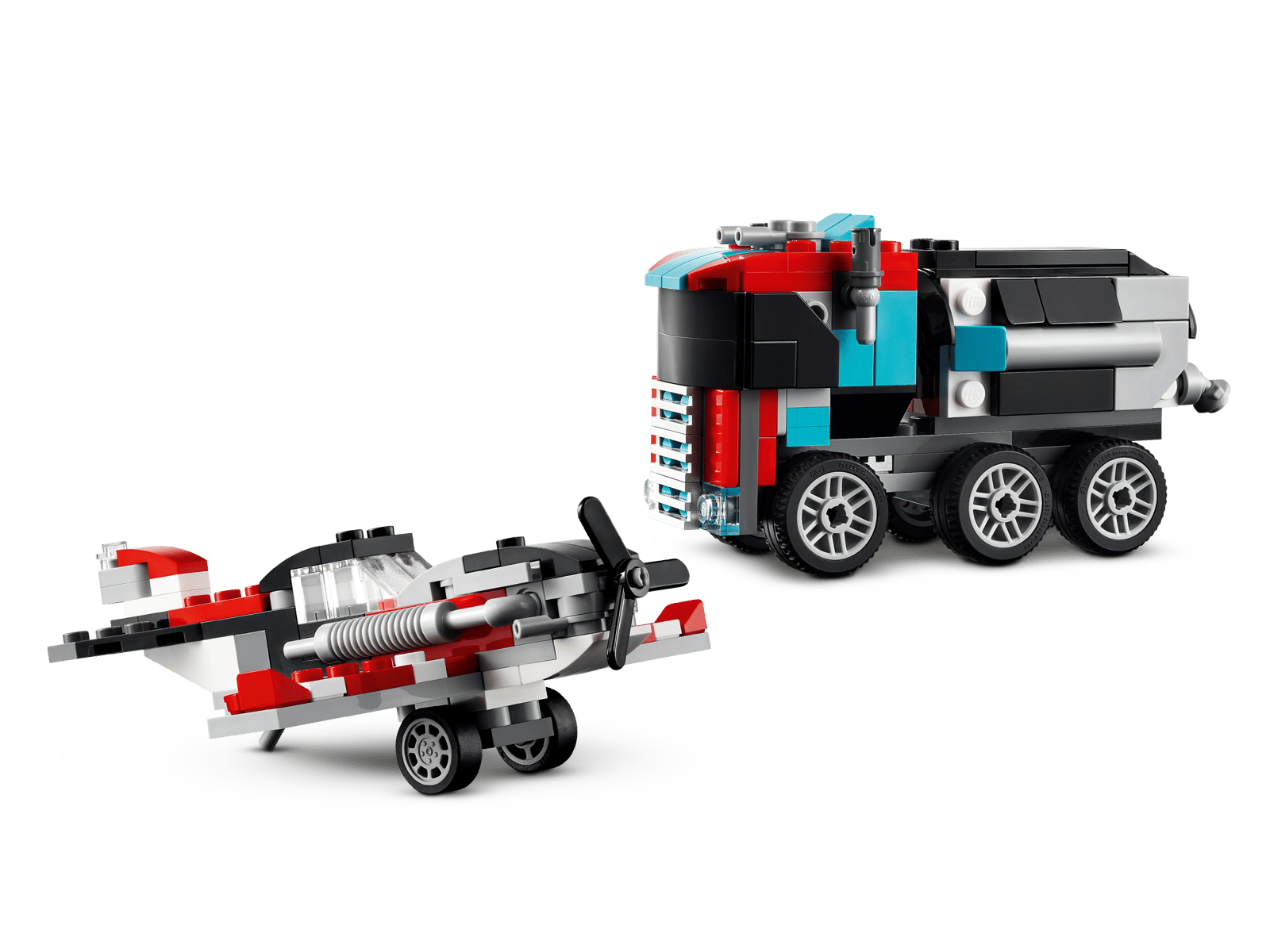 LEGO Creator 3-in-1 Flatbed Truck with Helicopter - Toy Polloi