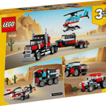 LEGO Creator 3-in-1 Flatbed Truck with Helicopter - Toy Polloi