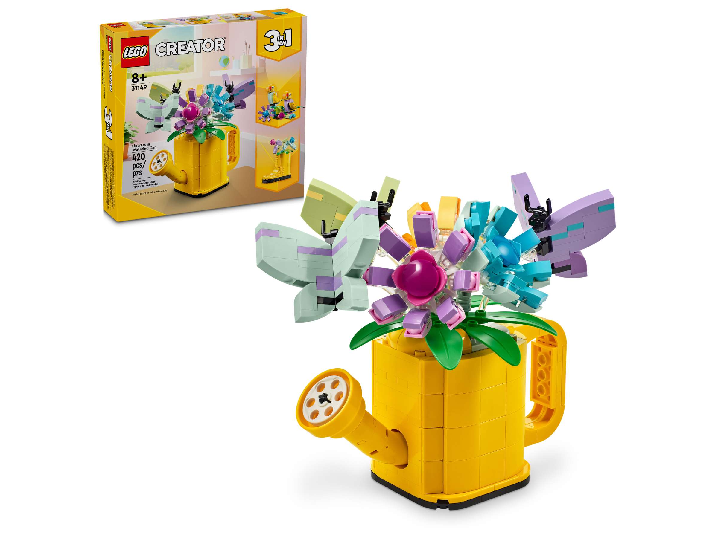 LEGO Creator 3-in-1 Flowers in Watering Can - Toy Polloi