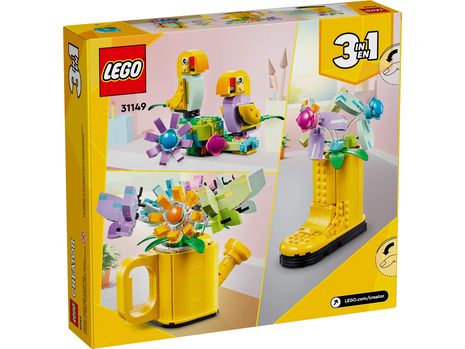 LEGO Creator 3-in-1 Flowers in Watering Can - Toy Polloi