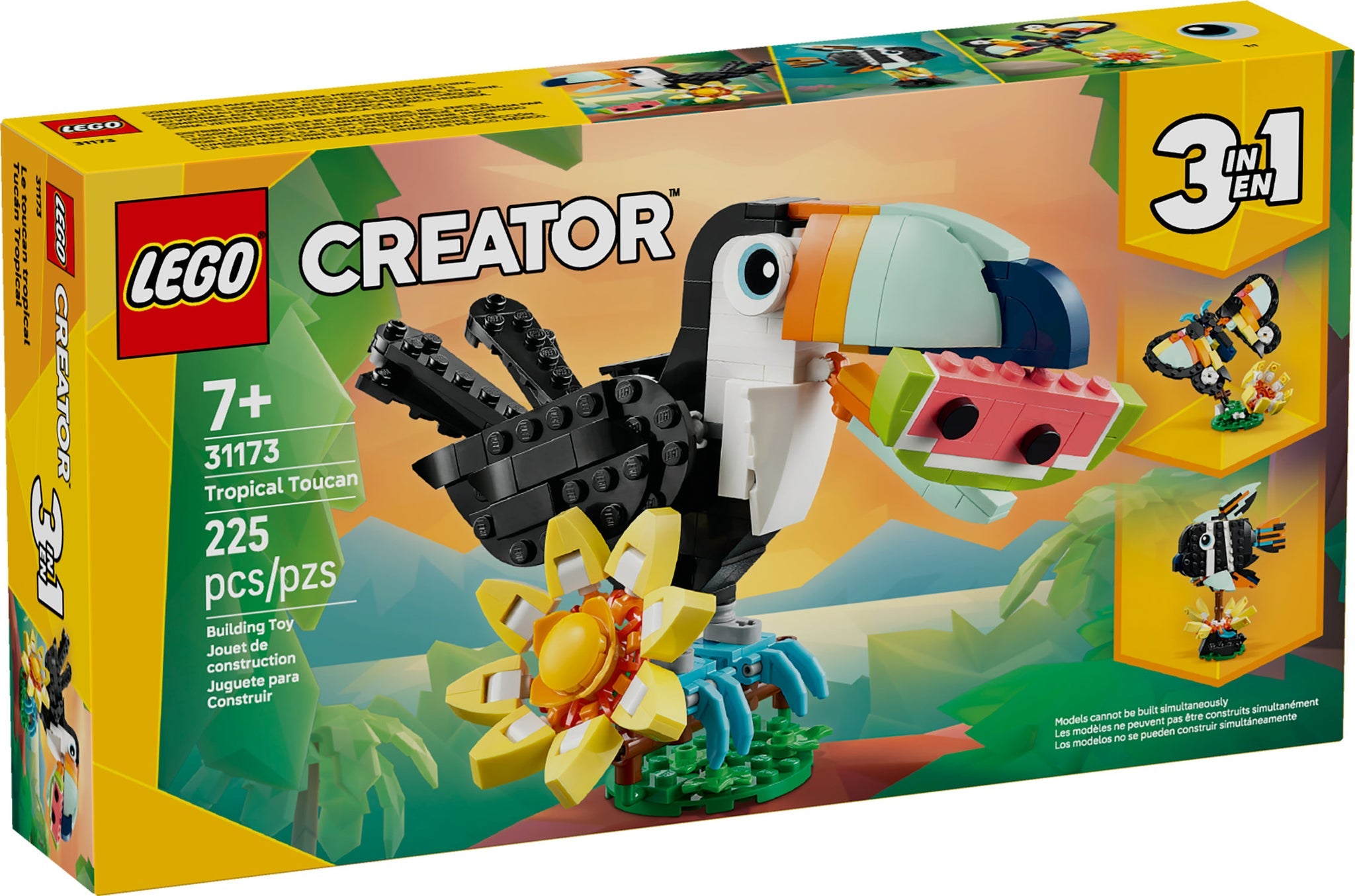 LEGO® Creator 3-in-1 Tropical Toucan - Toy Polloi