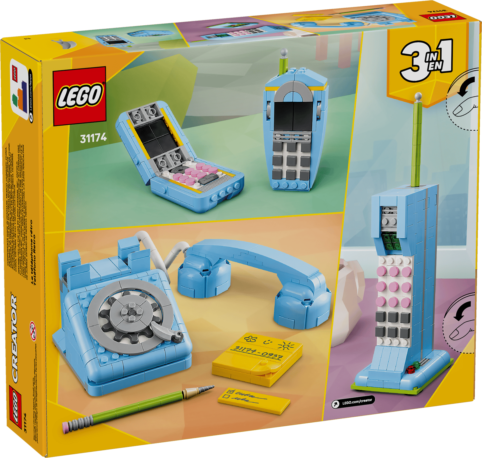 LEGO Creator 3-in-1 Retro Telephone - Toy Polloi