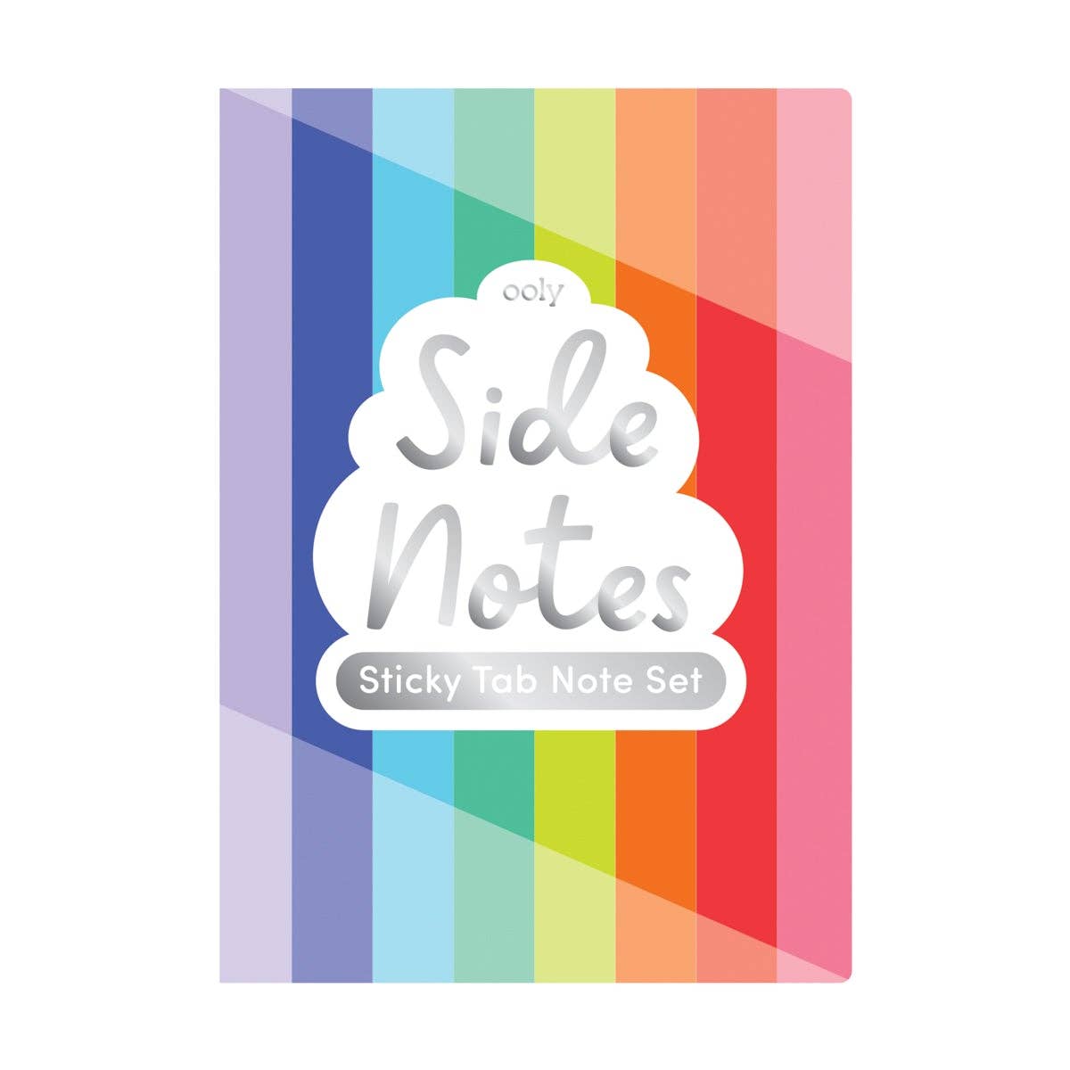 OOLY Side Notes Sticky Tab Set for arts and crafts, colorful adhesive tabs for highlighting and organizing notes or pages.