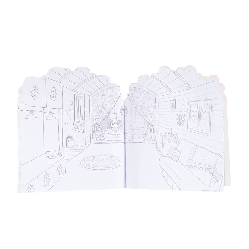 Box of 6 Coloring Books  & asstd Stickers The Big Family - Toy Polloi