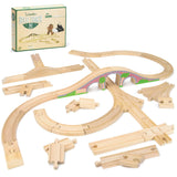 Wooden Toy Train Track Expansion Set
