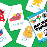 Matching Things: A Snap Game by Chronicle Books, colorful card game for quick matching and fun puzzles, shown in the image.